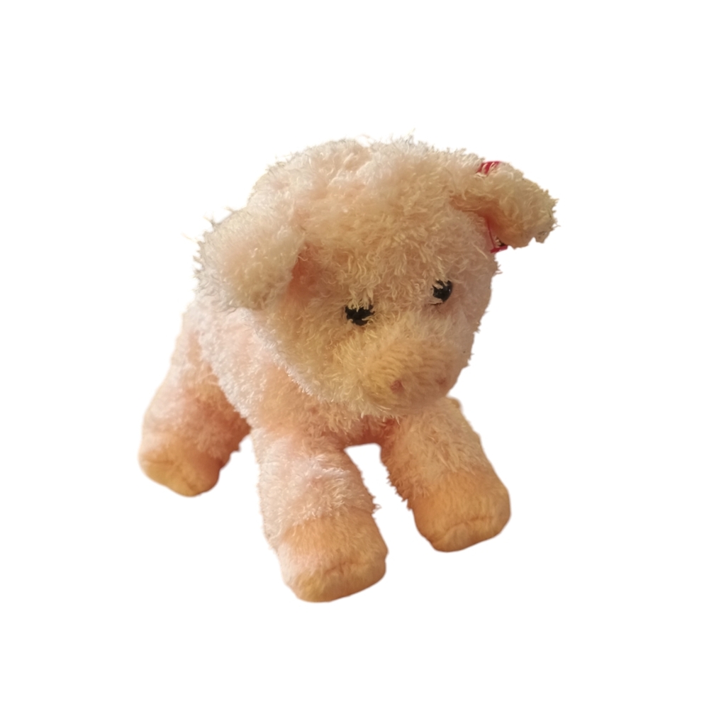 Retired 2006 Ty Beanie Baby Soybean 5” Pink Pig Plush